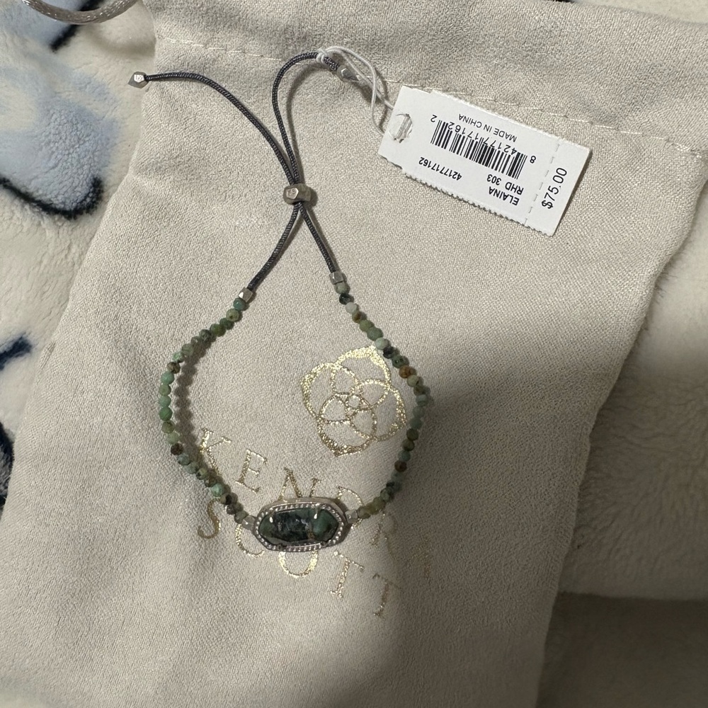 Kendra Scott Multi-Green Beaded Bracelet
